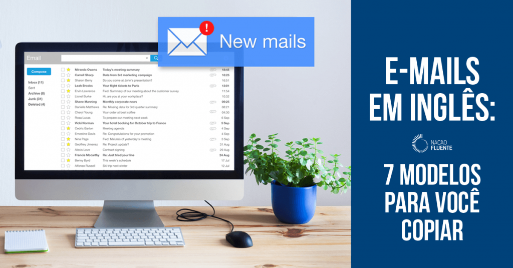 Modelos De E Mail Em Ingl S Para Voc Copiar Na O Fluente