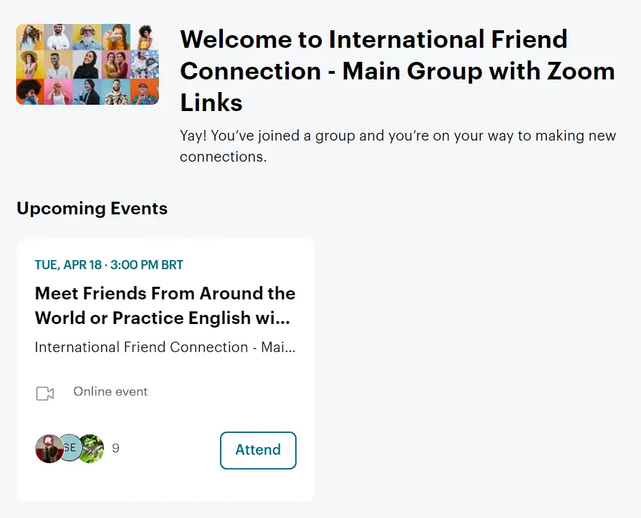 Como usar o Meetup para praticar inglês